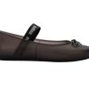 Sophie Jelly Flats for Women - Ballet Flats for Women Bow Applique & Strap, Slip-on Closed-Toe Women’s Jelly Shoes