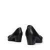 Women's Chunky Comfortable Closed Toe Low Block Heels Work Round Toe Dress Wedding Adjustable Slip On Pumps Shoes