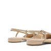 Slingback Flats for Women, Pointed-Toe Elegant Women's Ballet Flats with Buckle Strap, Classic Low Heel Dress Shoes for Casual