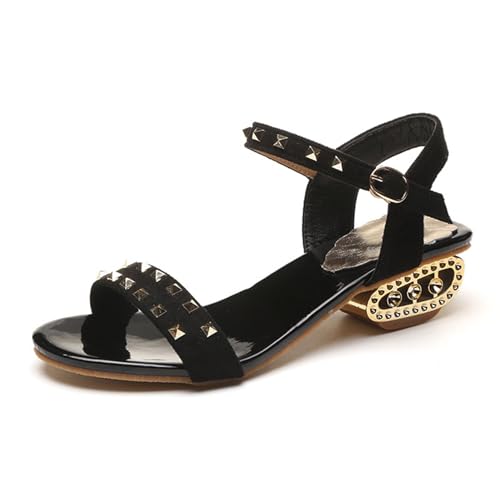 Fashion Platform Heels For Women High Block Chunky Open Toe Ankle Strap Heels Sandals Slip On Block Heels For Party Dating
