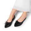 Women's Foldable Flats Shoes Pointed Toe Ballet Flats Bowknot Comfort Slip on Dress Shoes