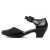 Women's Closed Toe Low Chunky Heel Pumps Ankle Strap Dress Shoes for Work Wedding Party Dance