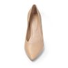 Women’s High Chunky Closed Toe Block Heels Pointed Toe Wedding Party Elegant Slip On Pumps Shoes