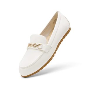 Loafers for Women Casual Comfortable Slip On Flat Shoes Lightweight Leisure Work Shoes Comfort Walking Shoes