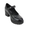 Boxer-2 Kids/Children/Girls Lug Sole Block Heel Mary Jane with Adjustable Strap