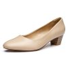Low Black Nude Blue Red Heels for Women Closed Round Toe Chunky Block 1.8 Inch Women's Heels Pumps Comfortable Dressy Work