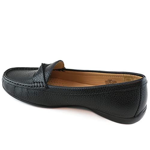 Women's Genuine Leather Casual Comfort Slip on Loafers