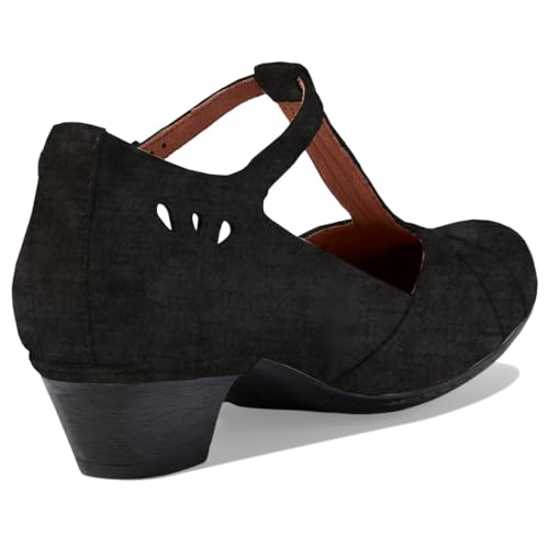 Women Vintage Low Heel Mary Jane Oxford Shoes Round Closed Toe Ankle T-Strap Dress Sandals Chunky Block Heels Cutout Mary Jane