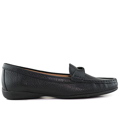 Women's Genuine Leather Casual Comfort Slip on Loafers