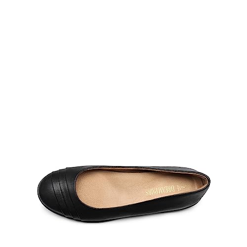 Womens Comfortable Ballet Flats, Business Office Dress Shoes, Dressy Round Toe Slip On Work Flats