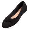 Women's Flats Shoes Faux Suede Round Toe Ballet Dressy Flats Comfortable Slip On Walking Shoes