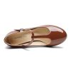 Women's T-Strap Mary Jane Pumps High Block Chunky Heel Wedding Dress Shoes