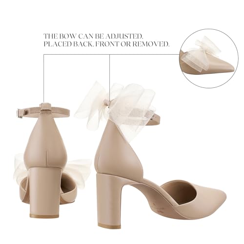 Women's Closed Toe Heels Pumps Slingback Heels 2inch Chunky Block Heels Low Dress Shoes Comfortable Business Office Work Heels