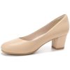 2 inch Low Block Heel Pumps for Women Round Closed Toe Chunky Heels Comfortable Dress Shoes Office Work Formal