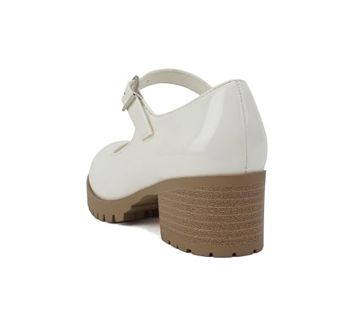 girls Mary Jane With Chunky Block Heel