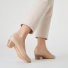 Low Black Nude Blue Red Heels for Women Closed Round Toe Chunky Block 1.8 Inch Women's Heels Pumps Comfortable Dressy Work
