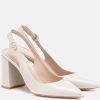 Women's Pointed Toe Block Heel Pumps Slingback Chunky Heel Slip On Work Party Dress Shoes