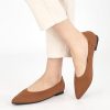 Womens Ballet Flats Dress: Comfortable Pointed Toe Knit Flat for Women - Casual Slip On Walking Shoes