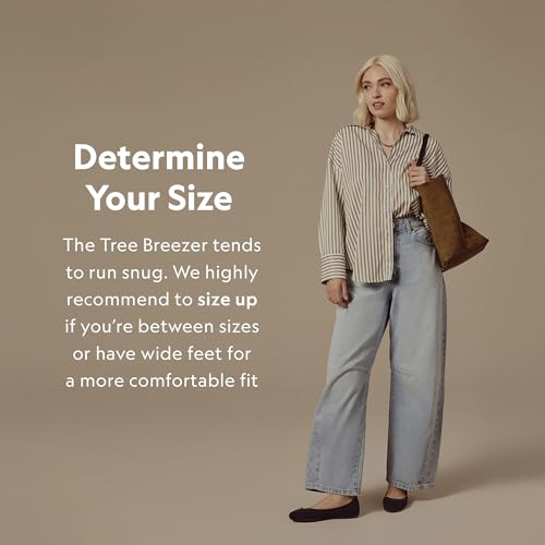 Women’s Tree Breezer, Knit Ballet Flats, Slip-On Everyday Round Toe Shoes, Machine Washable Made with Natural Materials