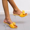 Chunky Heels For Women Square Open Toe Low Block Heeled Sandals Comfortable Slip On Dressy Shoes Summer Evening Party Wedding