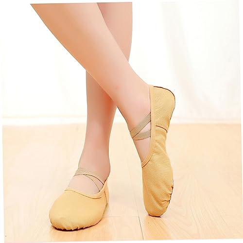 1 Pair Leather Slippers for Men Ballet Dance Shoes Pumps Children Ballet Shoes Leather Flats Shoes for Women Flats Slippers for
