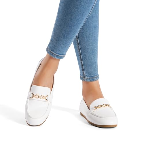 Loafers for Women Casual Comfortable Slip On Flat Shoes Lightweight Leisure Work Shoes Comfort Walking Shoes