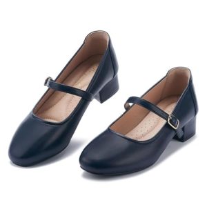 Mary Jane Shoes Low Heels Dress Pumps for Women With Adjustable Ankle Strap - 2 Inch Chunky Heel for Dressy Casual Occasions