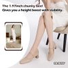 Women's Mary Jane Heels - Chunky Block Heel Pumps with Square Toe & Buckle Straps, Comfortable Dress Shoes for Wedding, Office,