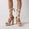 High Heels Chunky Block Platform Heels for Women Strappy Gladiator Sexy Open Toe Heels Dressy Pumps Sandals