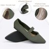 Women's Flats Shoes Pointed Toe Knit Washable Ballet Comfortable Dressy Mary Jane Flat