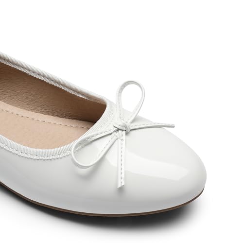Women's Flats, Round Toe Ballet Flats, Comfortable Slip-on Dressy Business Casual Work Office Ballerina Flat Dress Shoes