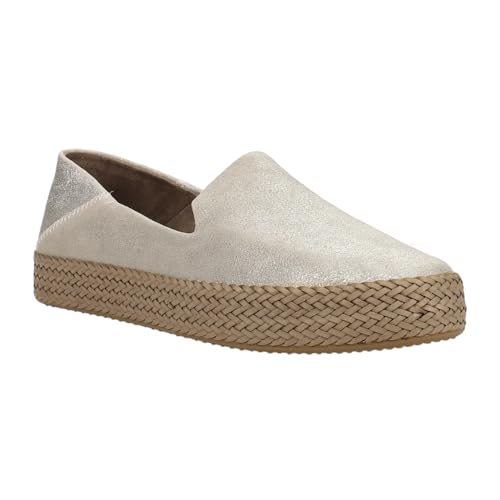 Womens Carolina Espadrille Slip On Flats Casual - Black