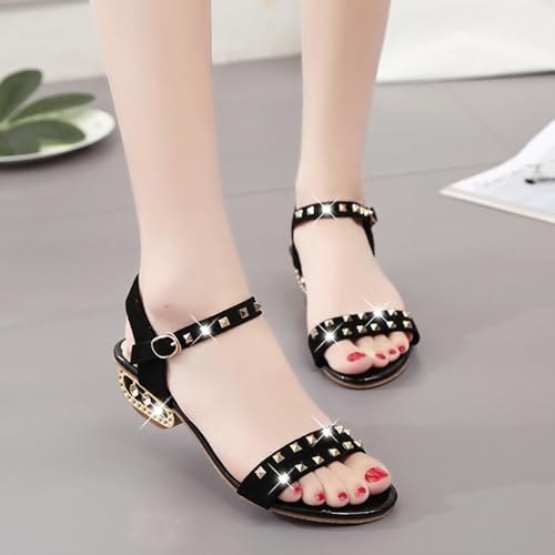 Fashion Platform Heels For Women High Block Chunky Open Toe Ankle Strap Heels Sandals Slip On Block Heels For Party Dating