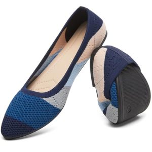 Women’s Ballet Flat Flats Shoes Comfortable Mesh Pointed Toe Slip On Dress Shoes