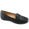 Women's Genuine Leather Casual Comfort Slip on Loafers
