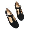 Women's T-Strap Mary Jane Pumps Low Chunky Heel Wedding Dress Shoes