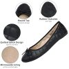 Women’s Aster Ballet Flats | Patent Leather Slip-On Shoes | Quilted Pillow Stitch | Rounded Toe | Everyday Comfortable Fashion