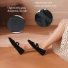 Flats for Women Square Toe Ballet Flats Cross Strap Comfortable Arch Support Dressy Knit Flats for Women Mary Jane Flats Slip On