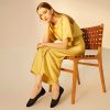 Women's Flats Shoes Women Comfortable Dress Shoes Black Pointed Toe Flats Ballet Mesh Knit Flat Dressy Slip on Business Casual