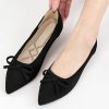 Ballet Flats Shoes for Women: Dressy Pointed Toe Bow Knit Flats Comfortable Slip On Work Business Shoes for Driving Dating