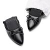 Women's Foldable Flats Shoes Pointed Toe Ballet Flats Bowknot Comfort Slip on Dress Shoes