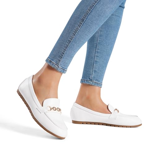 Loafers for Women Casual Comfortable Slip On Flat Shoes Lightweight Leisure Work Shoes Comfort Walking Shoes